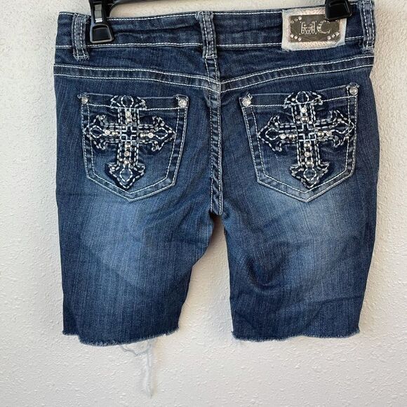 Miss Chic Denim Cut Offs Size 3 EUC - Picture 5 of 8